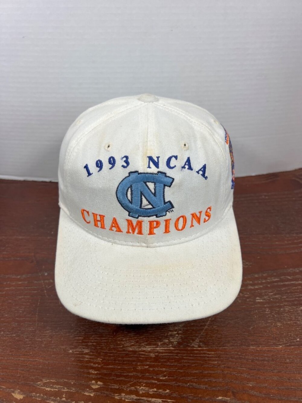 1993 NCAA Champions UNC Snapback Hat Final Four Starter White H5